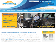 Tablet Screenshot of bewickmobility.co.uk